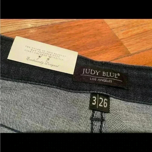 Judy Blue Jeans Distressed Boyfriend Fit Straight Leg Women’s Size 3 / 26 NWT - Picture 8 of 16